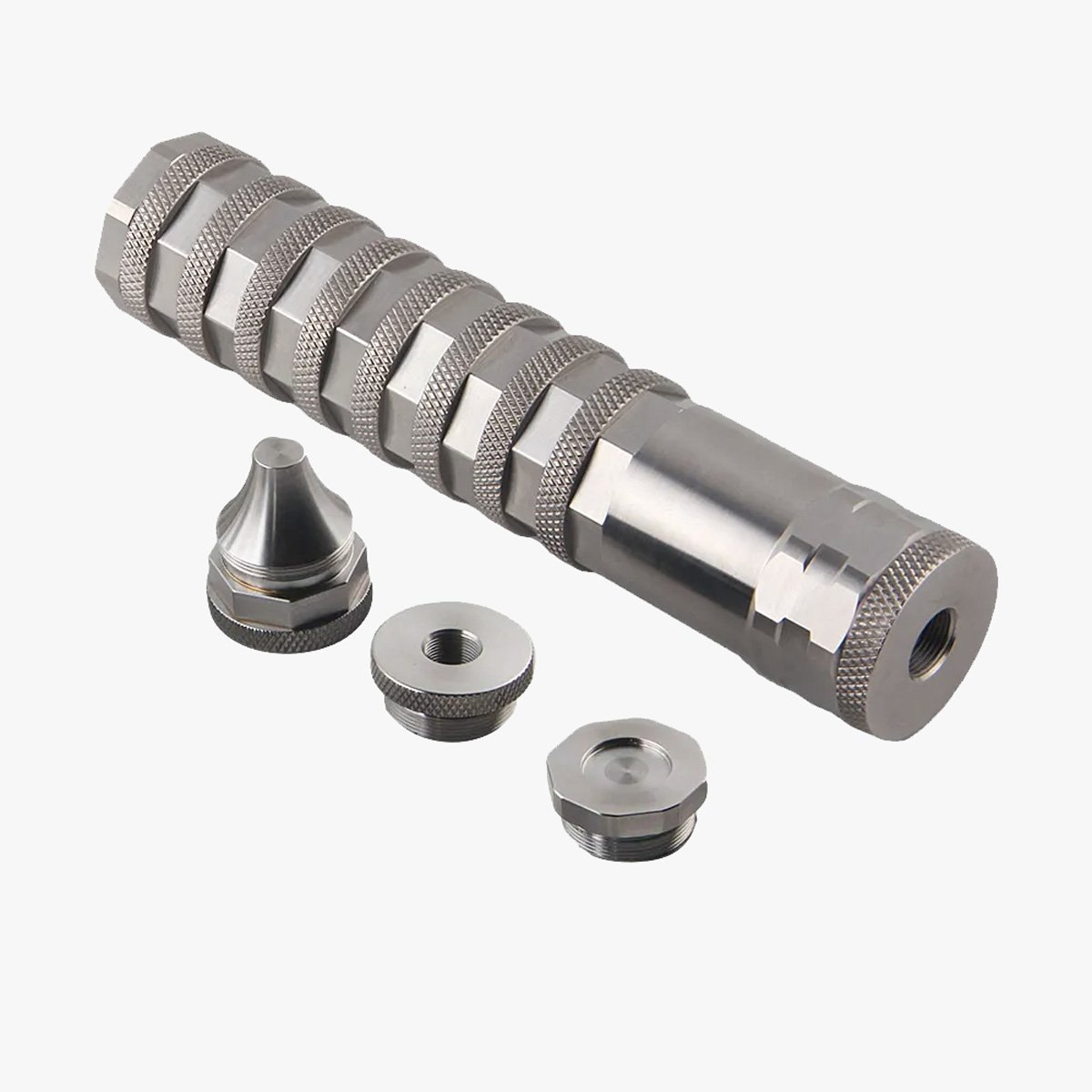 Stainless-Steel-Modular-Solvent-Trap-5 6.8″Lx1.42″OD Stainless Steel Modular Solvent Trap Fuel Filter Kit